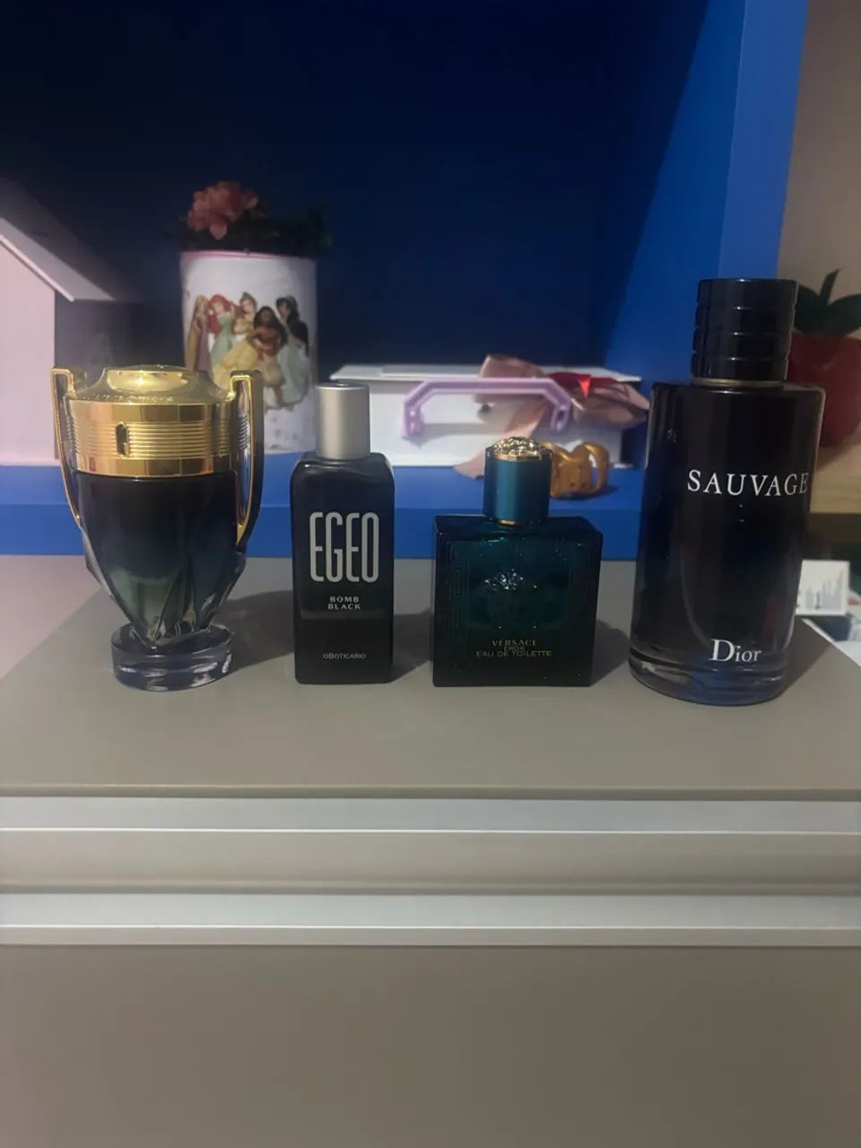Perfumes Sauvage, Egeo, Invictus e Eros