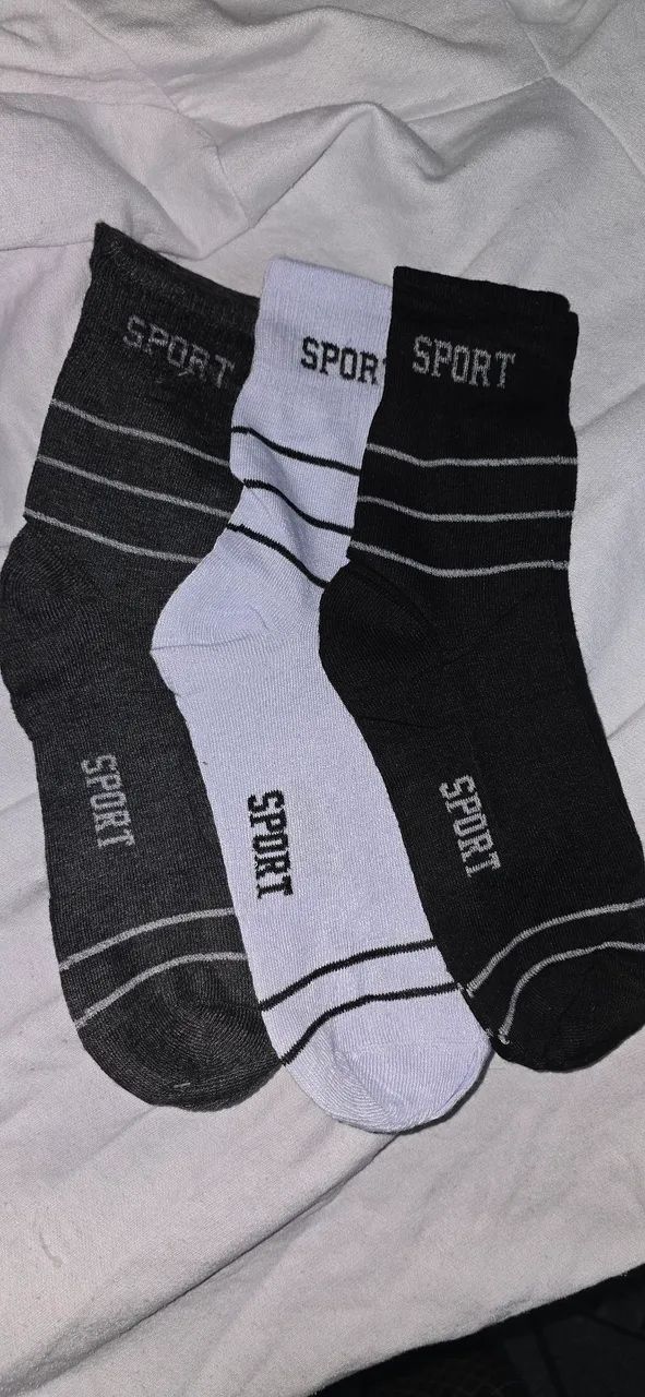 Kit meias 12 pares 