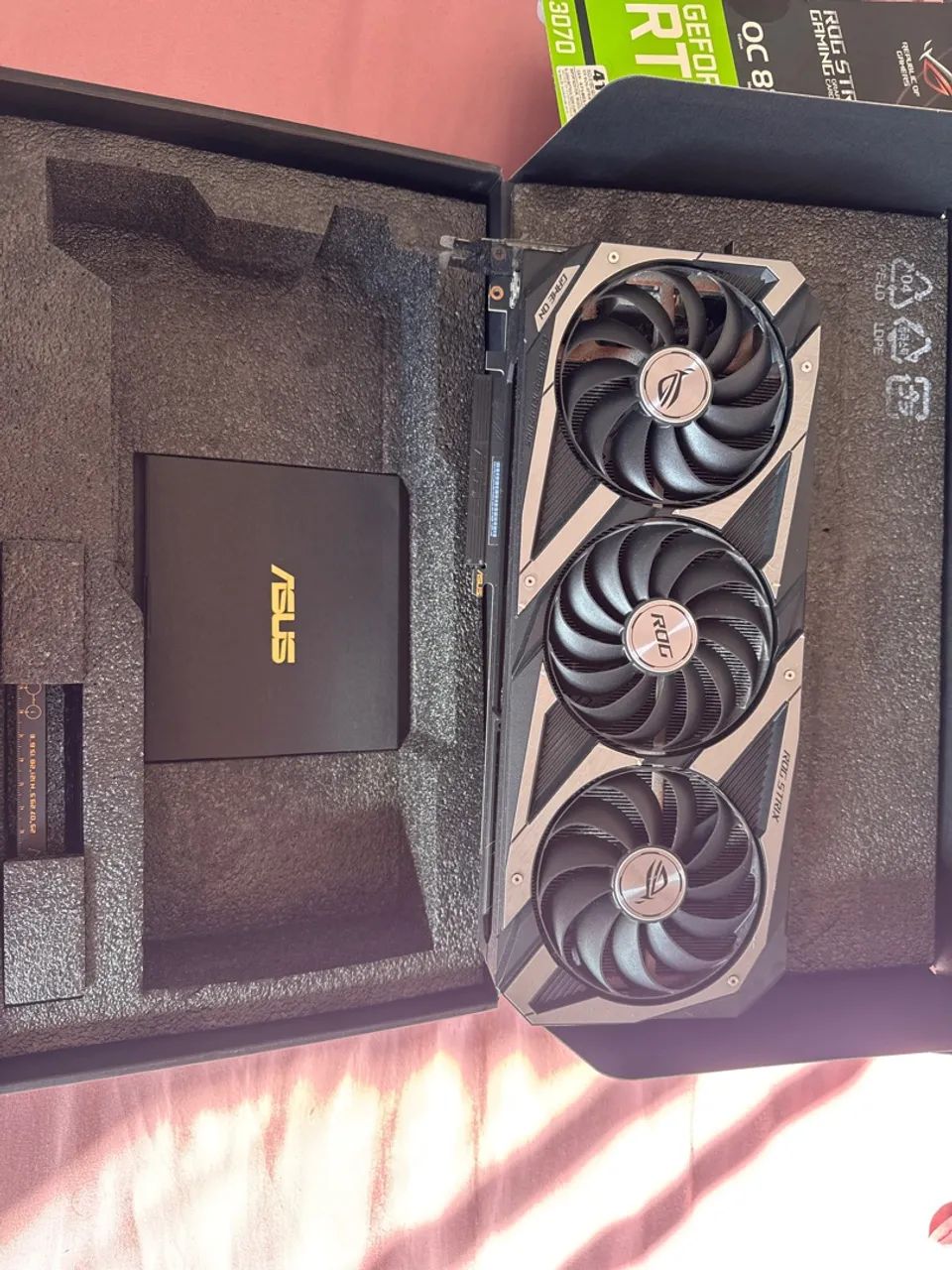 Placa de vídeo Asus Rog Strix RTX 3070 OC - Foto 4