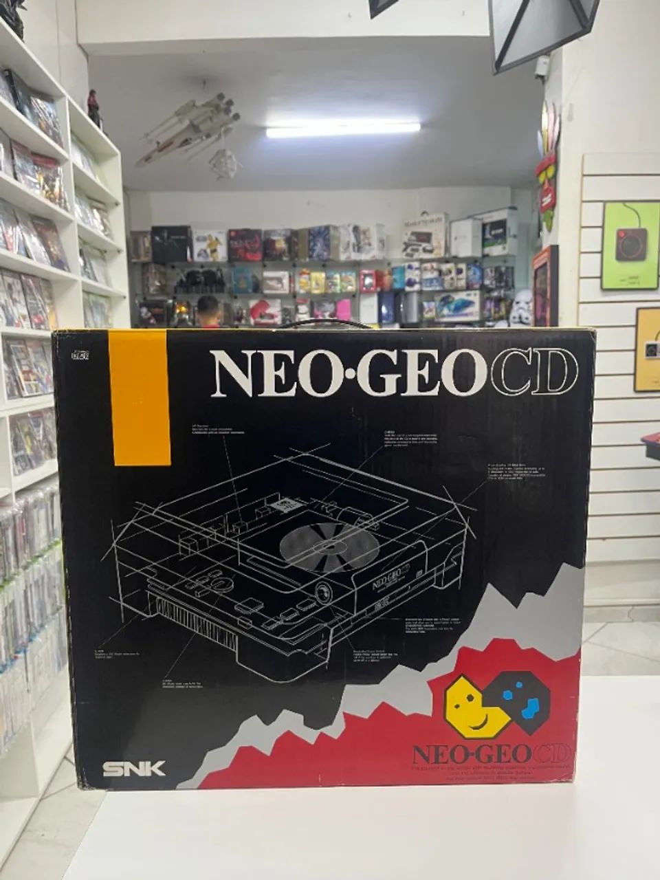 CONSOLE NEO GEO CD FRONT LOADER (JPN) NA CAIXA SEMINOVO - SNK