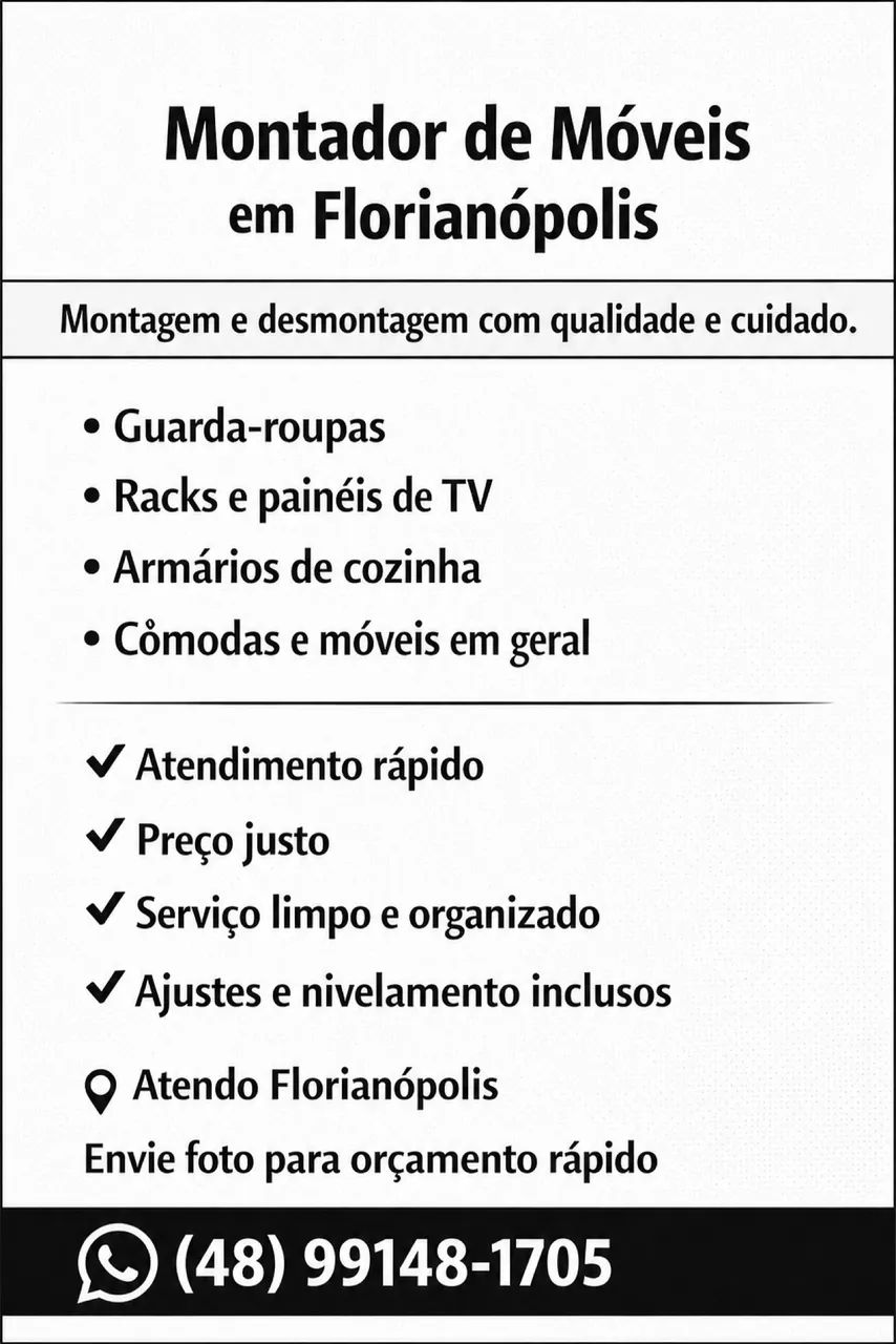 Montador de Móveis em Florianópolis | Montagem e Desmontagem - Foto 2