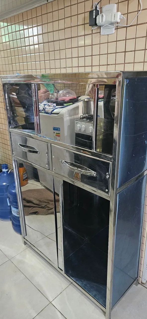 Balcão INOX NOVO - NO PLÁSTICO
