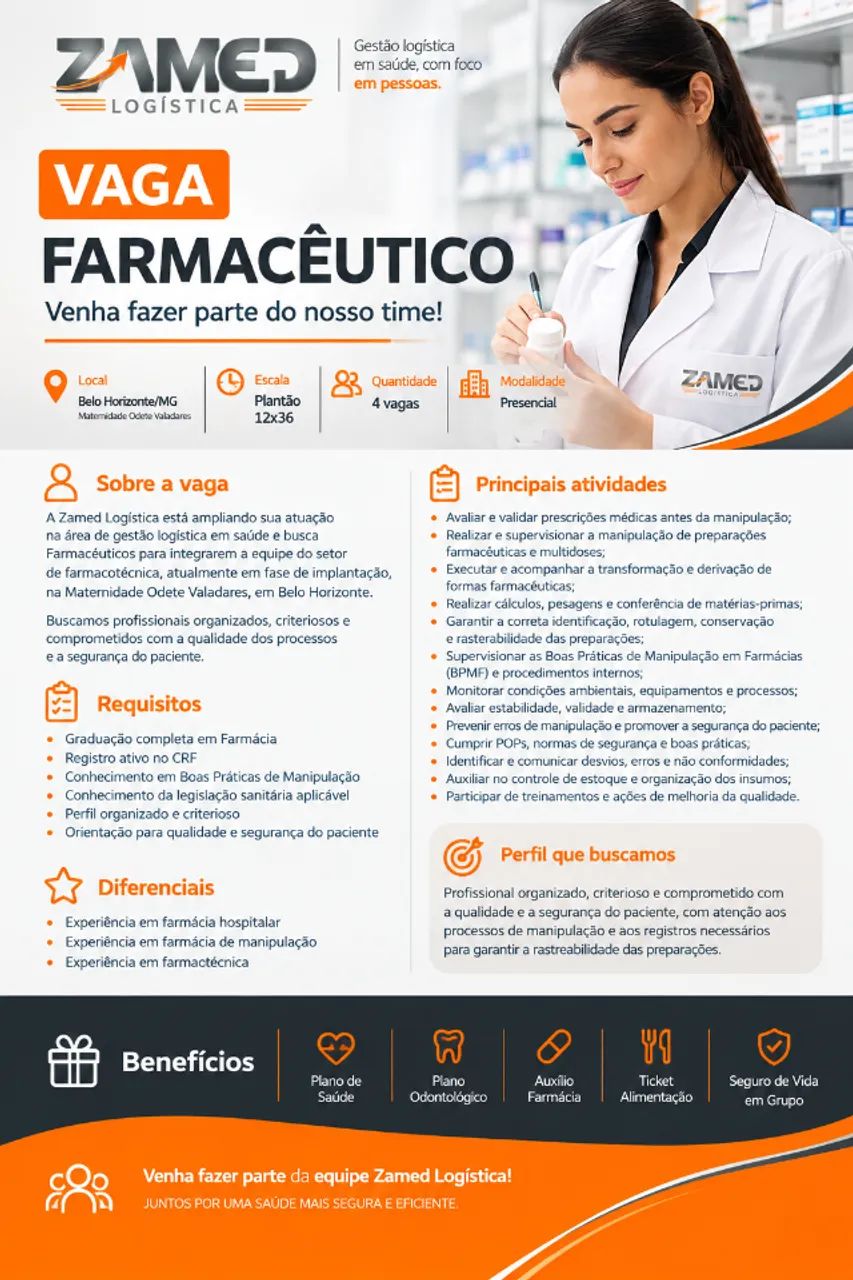 FARMACÊUTICO - BH