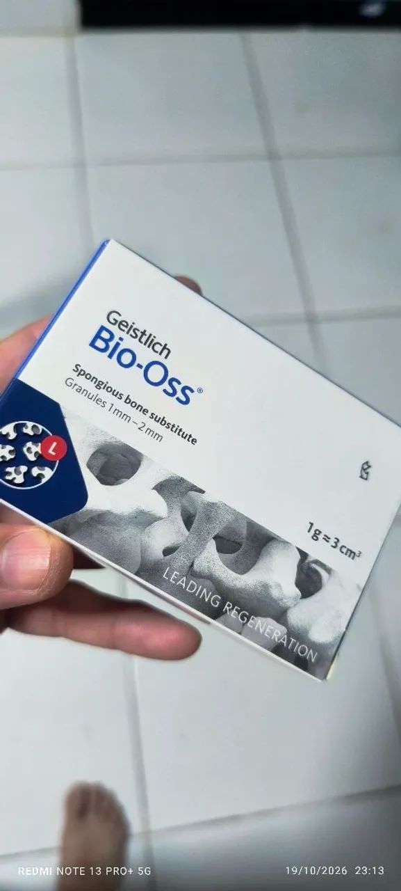 Bio-oss Geistlich 1g novo e lacrado 