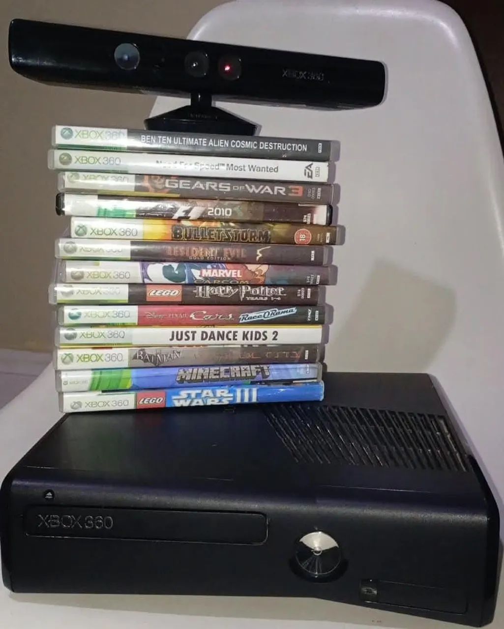 XBOX LTU COM KINECT + JOGOS.