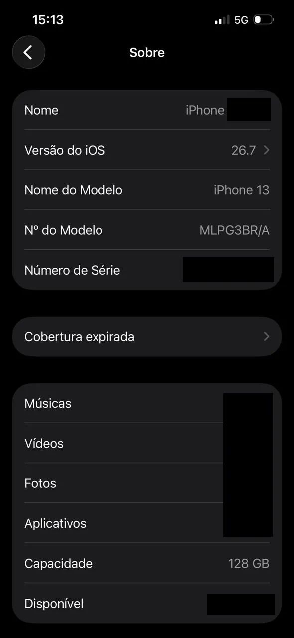 iPhone 13 - Branco - Perfeito - Bateria 84% - 128Gb - Completamente Original - Foto 5