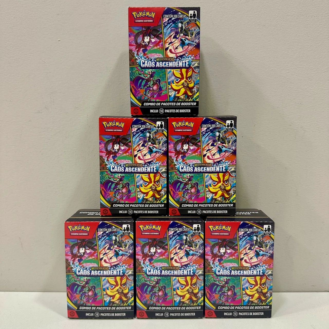 Combo de 18 Boosters Caos Ascendente Pokémon TCG - FFSTOREGAMES