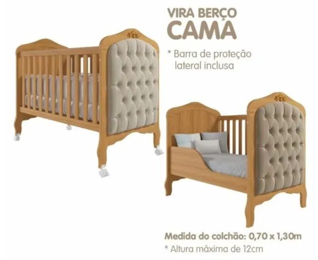 Berço que vira cama 