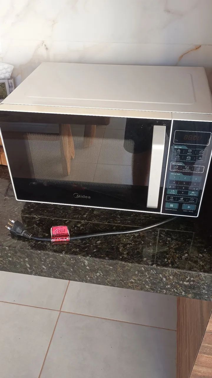 Micro-ondas Midea MRAS22 20 Litros - Branco/Preto - 220V - Foto 4