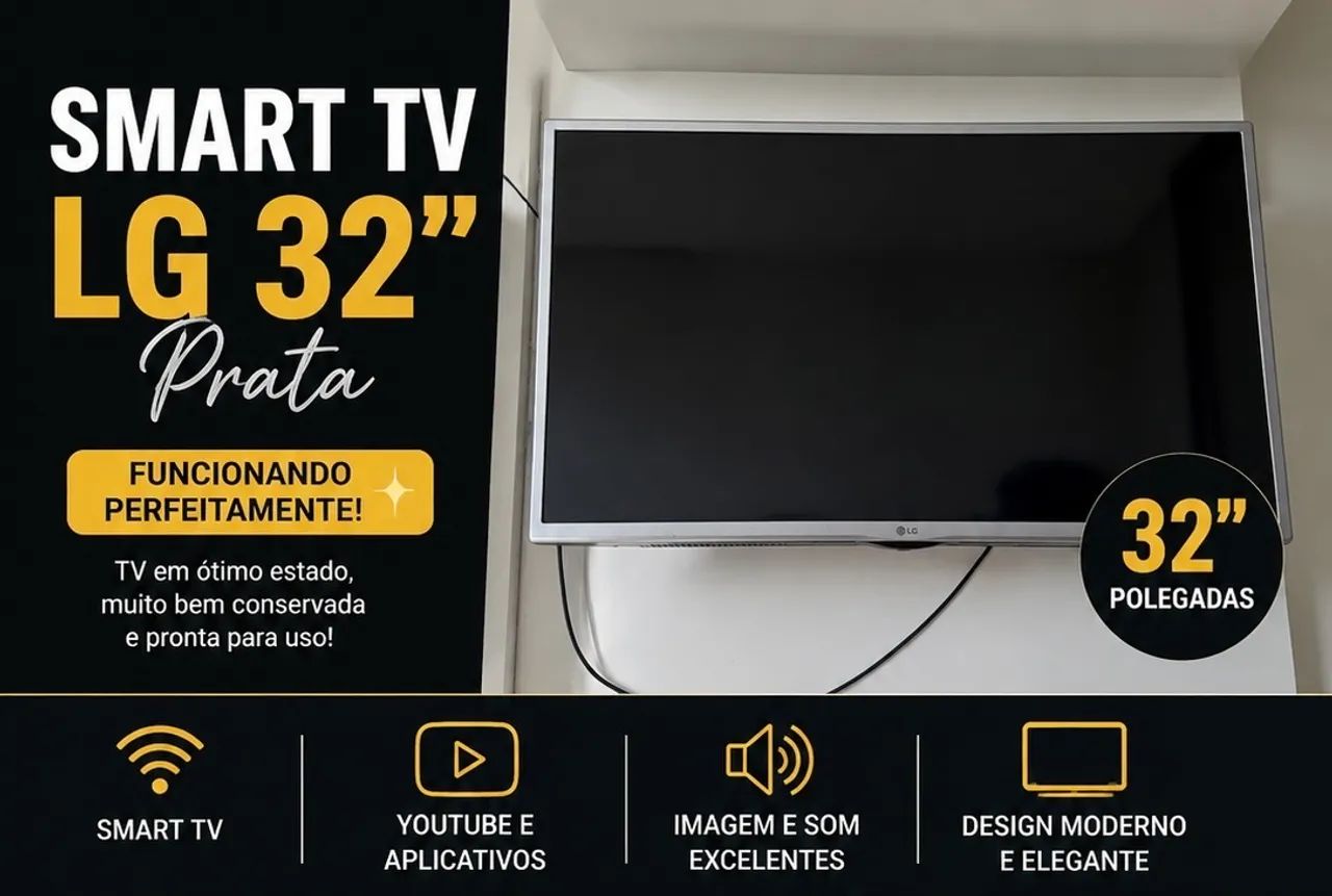 Smart TV LG 32? Prata - Foto 2