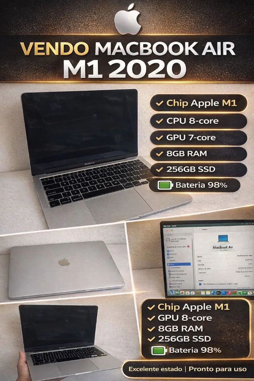 MacBook Air M1 2020 8GB 256GB バッテリー良好 Bateria para Notebook Apple MacBook Air 2020 M1 A2337 EMC 3598