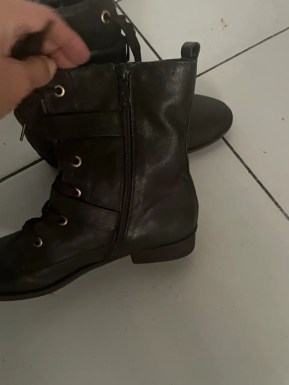 Bota marrom - Foto 4
