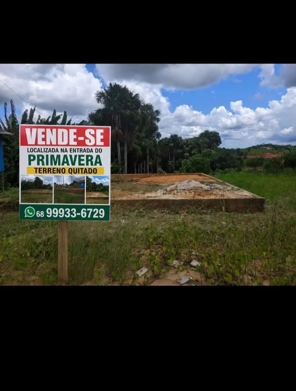 Terreno quitado e em meu nome
