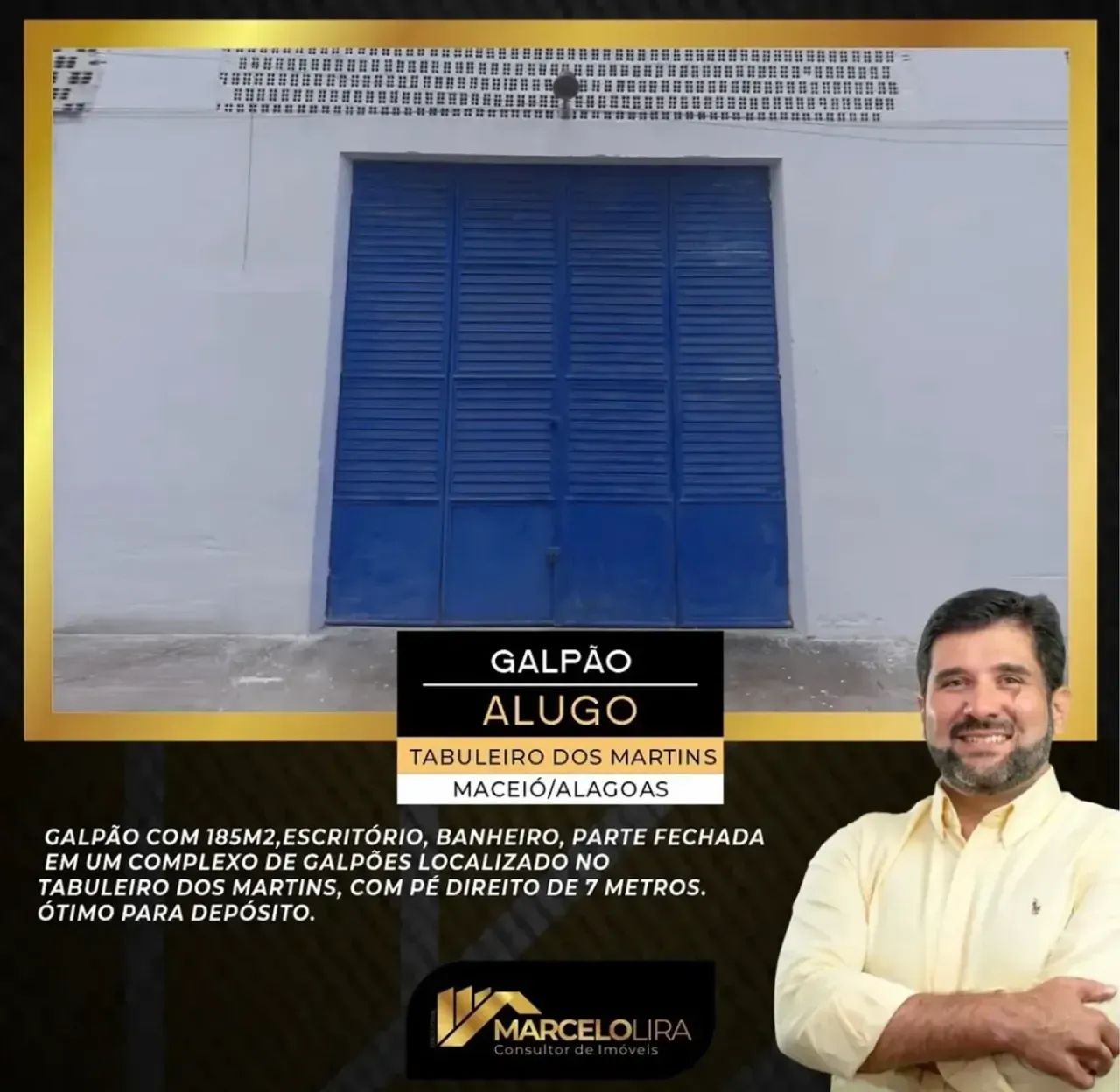ALUGO GALPÃO COM 186 m²
