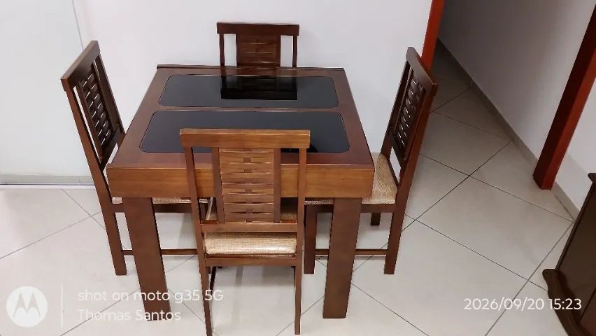 Mesa de jantar extensível 0,90m x 1,80m - Foto 3