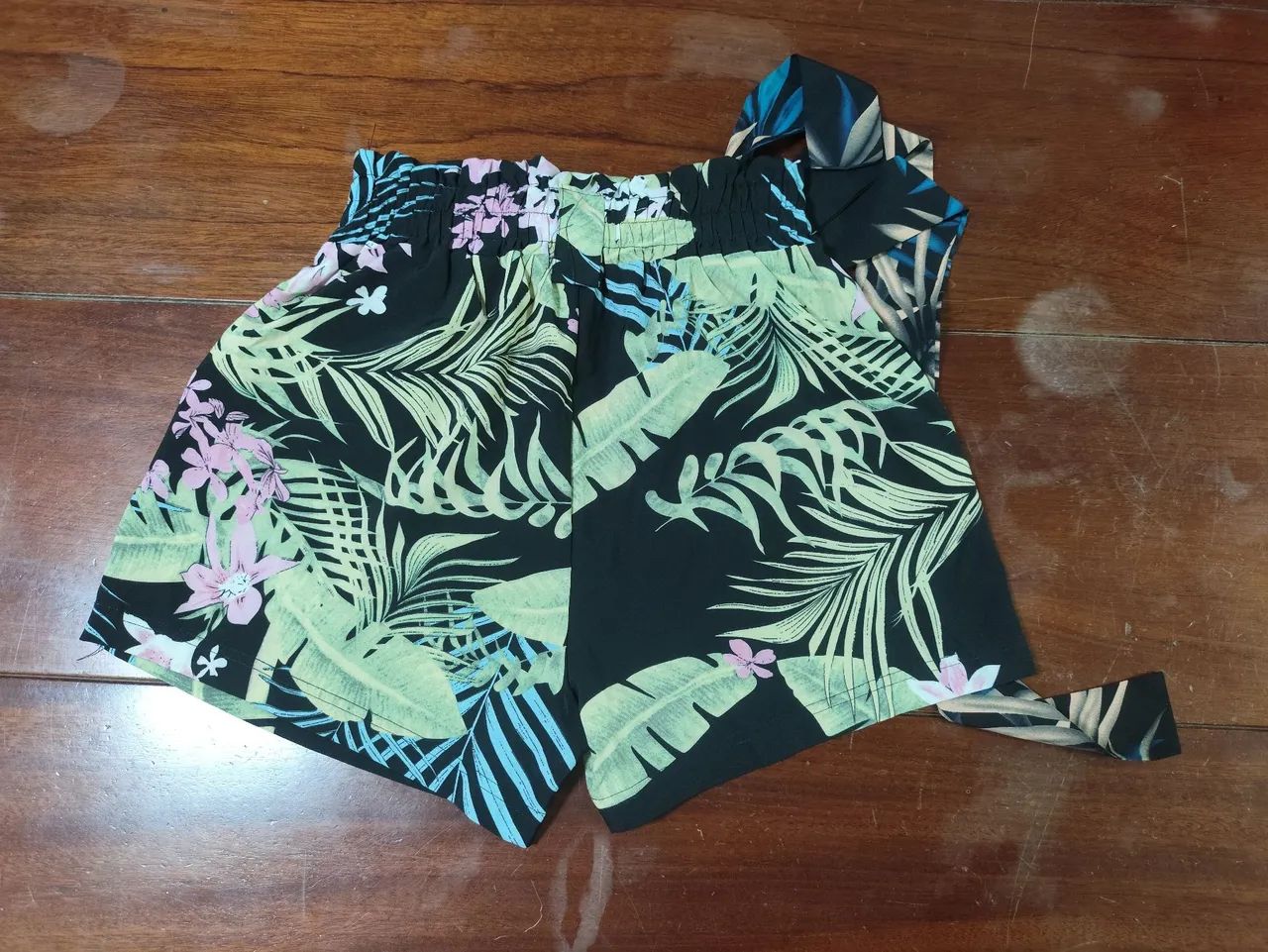 Shorts Boho Floral Tamanho P - Foto 3