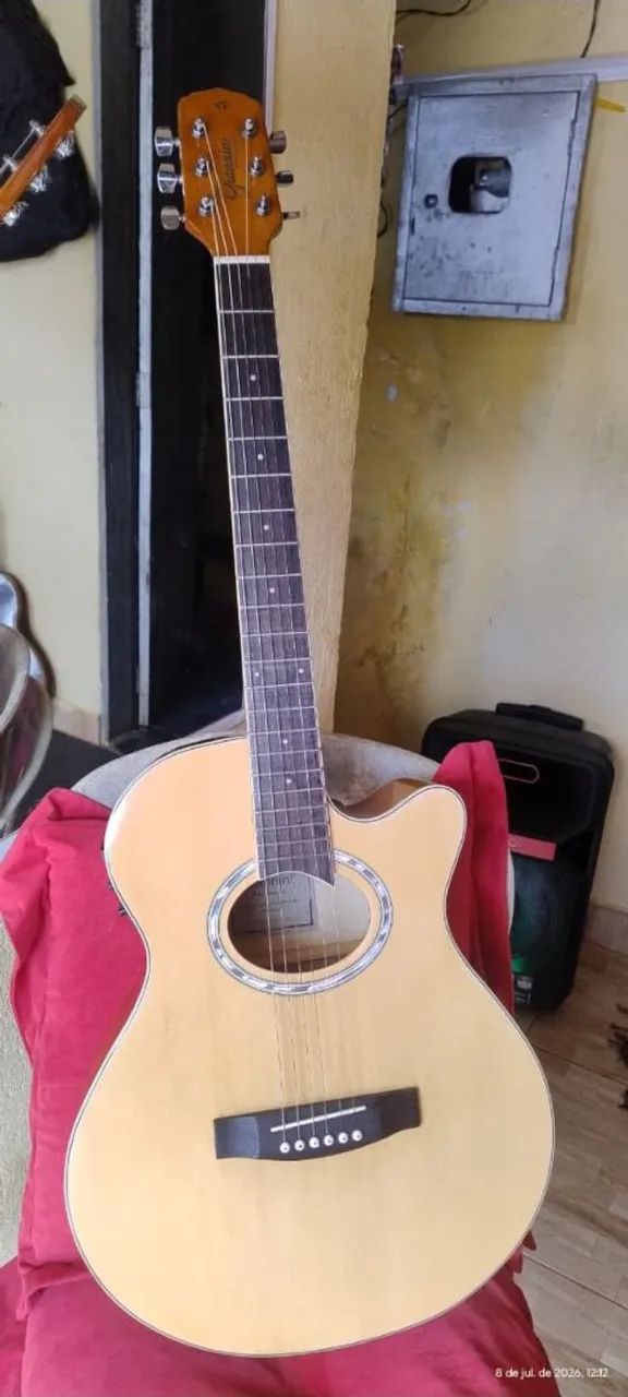 Violão elétrico novo modelo Gianini 