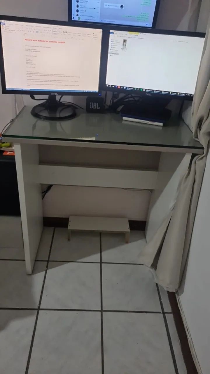 MDF Table with Glass Top473703949901516801