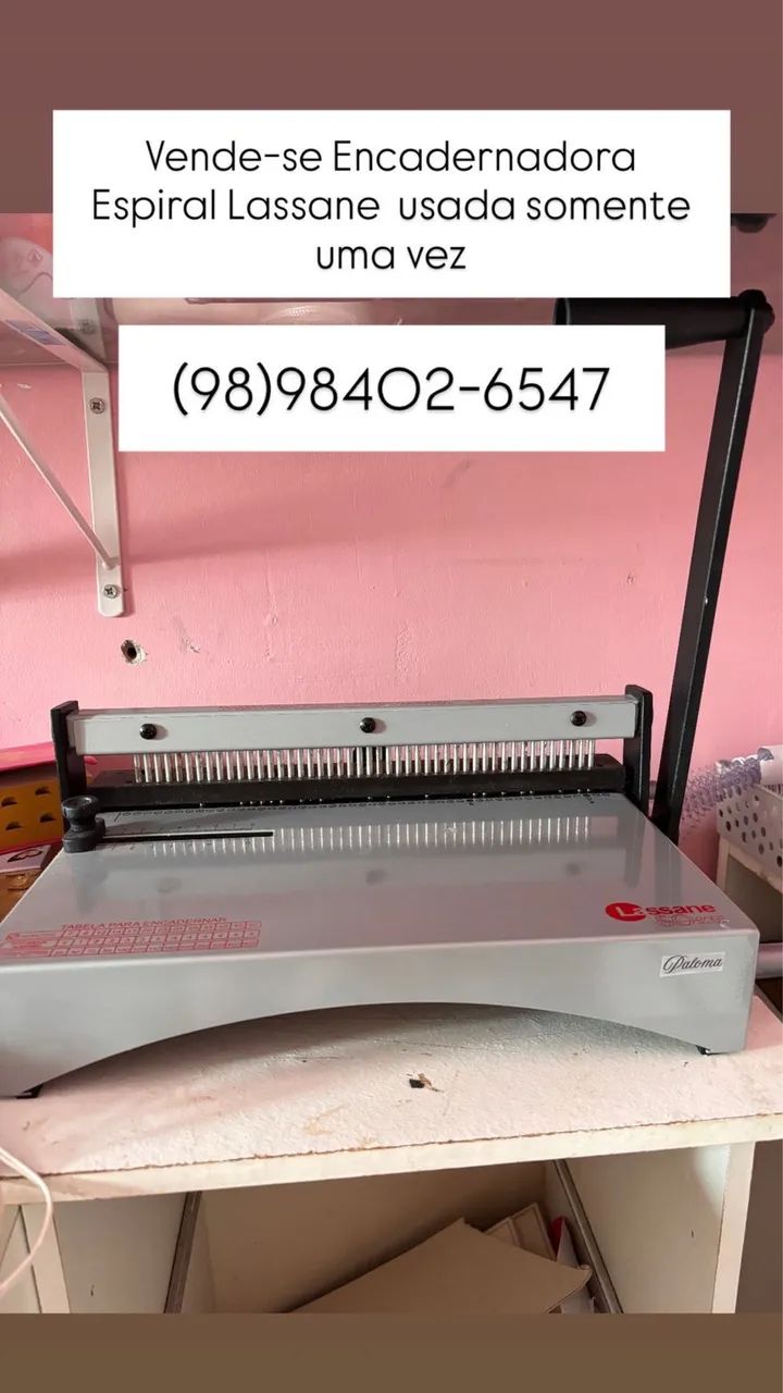 Encadernadora espiral lasane 454806537514536960