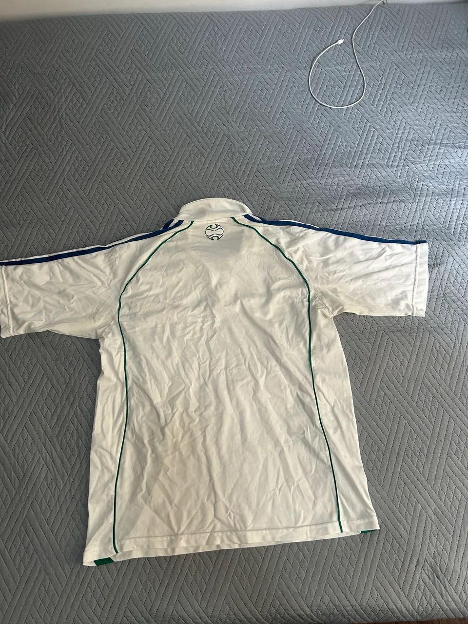 Camisa Polo Palmeiras Branca 2000-2008 - Foto 3