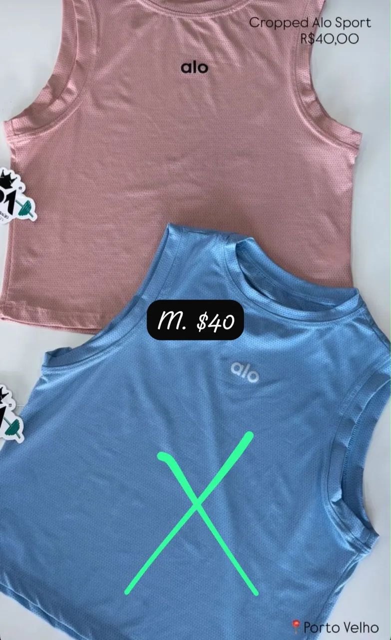 Blusas e tops fitness 