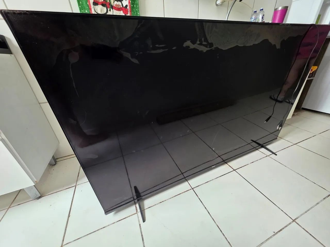 TV Philco 65 polegadas tela quebrada