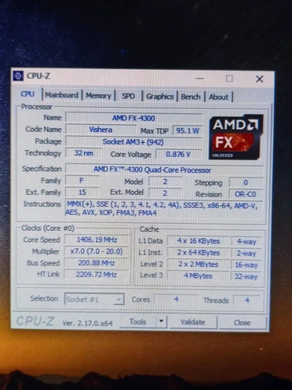 Kit AMD FX4300 / 4Gb de RAM - Foto 3