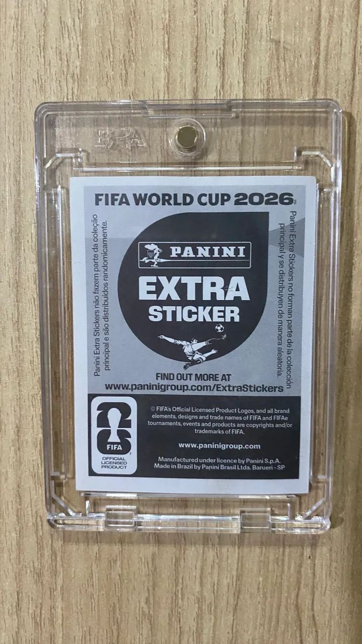Figurinha Messi extra stickers de prata com protetor magnético  - Foto 2