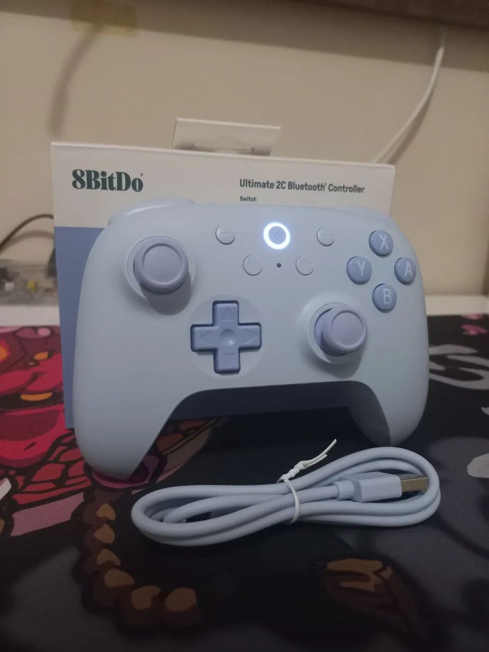 Controle 8BitDo bluetooth azul (novo) - Foto 3