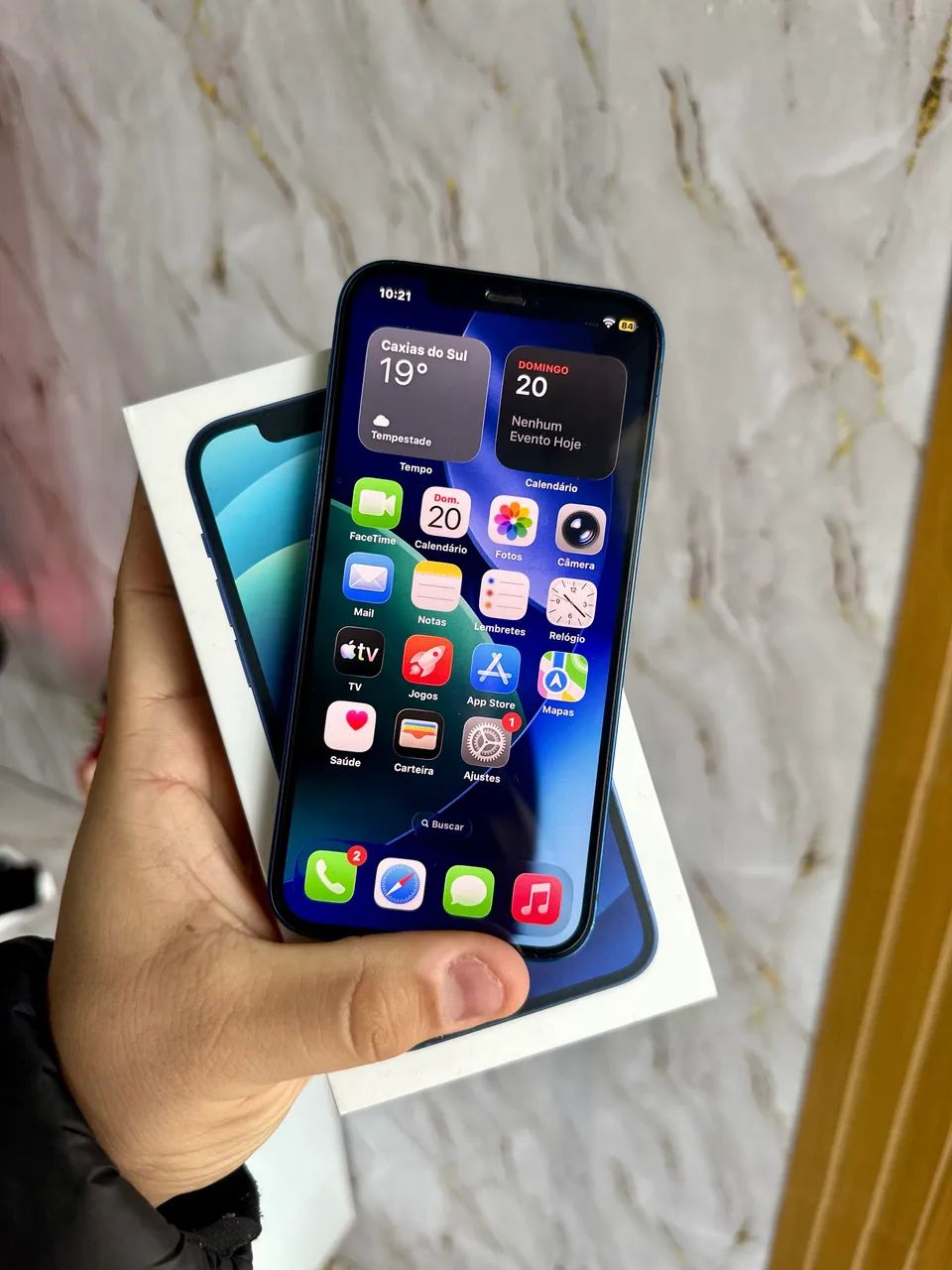 iPhone 12 azul 64Gb impecável  - Foto 4