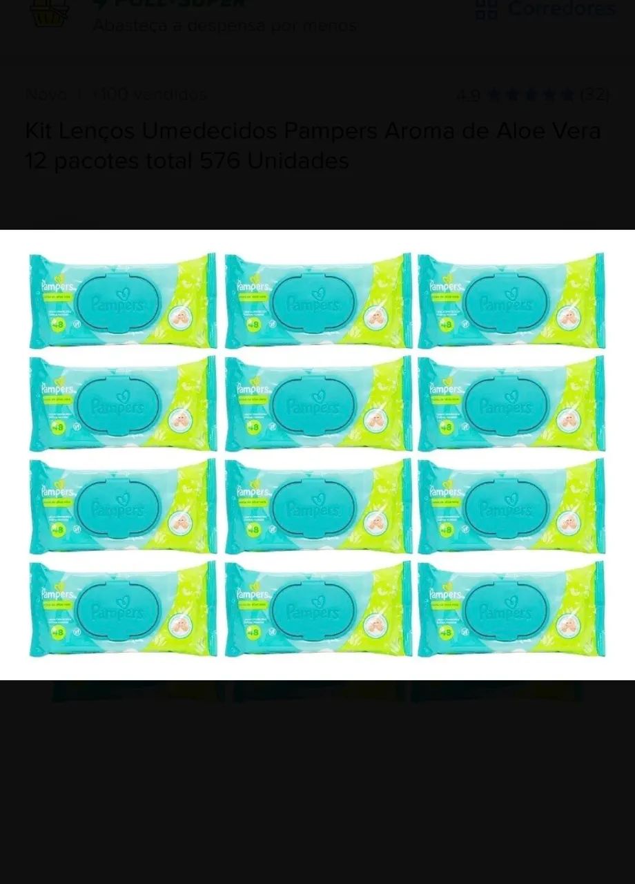 Lenço umedecido Pampers - Foto 3