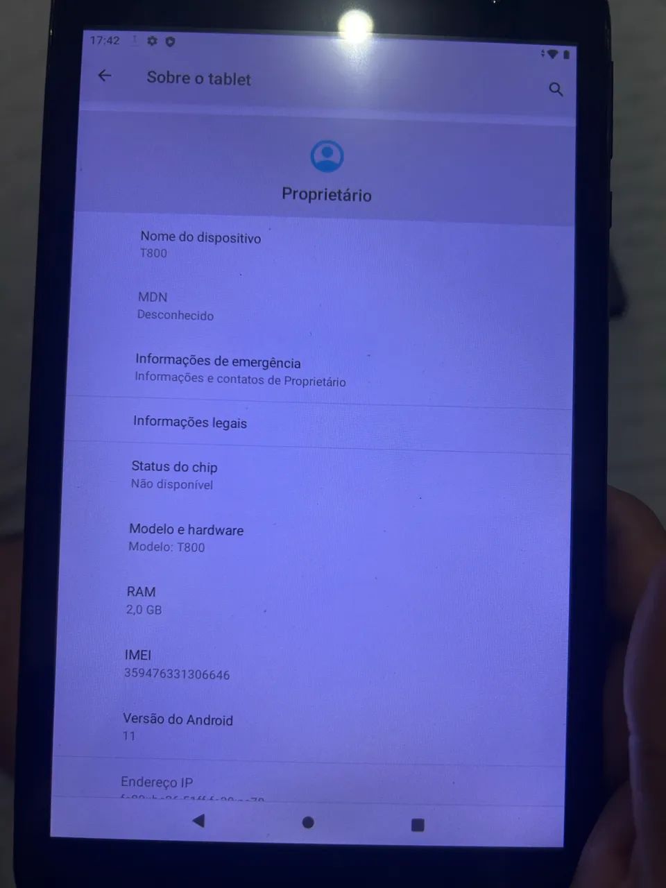 Tablet 8 Pol T800 - 2GB RAM 32GB Android 11 + Carregador - Foto 2