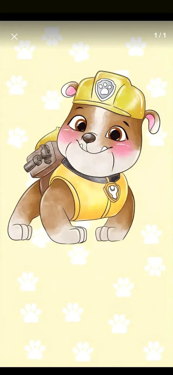 Capa de Painel retangular rubble patrulha canina - Foto 3