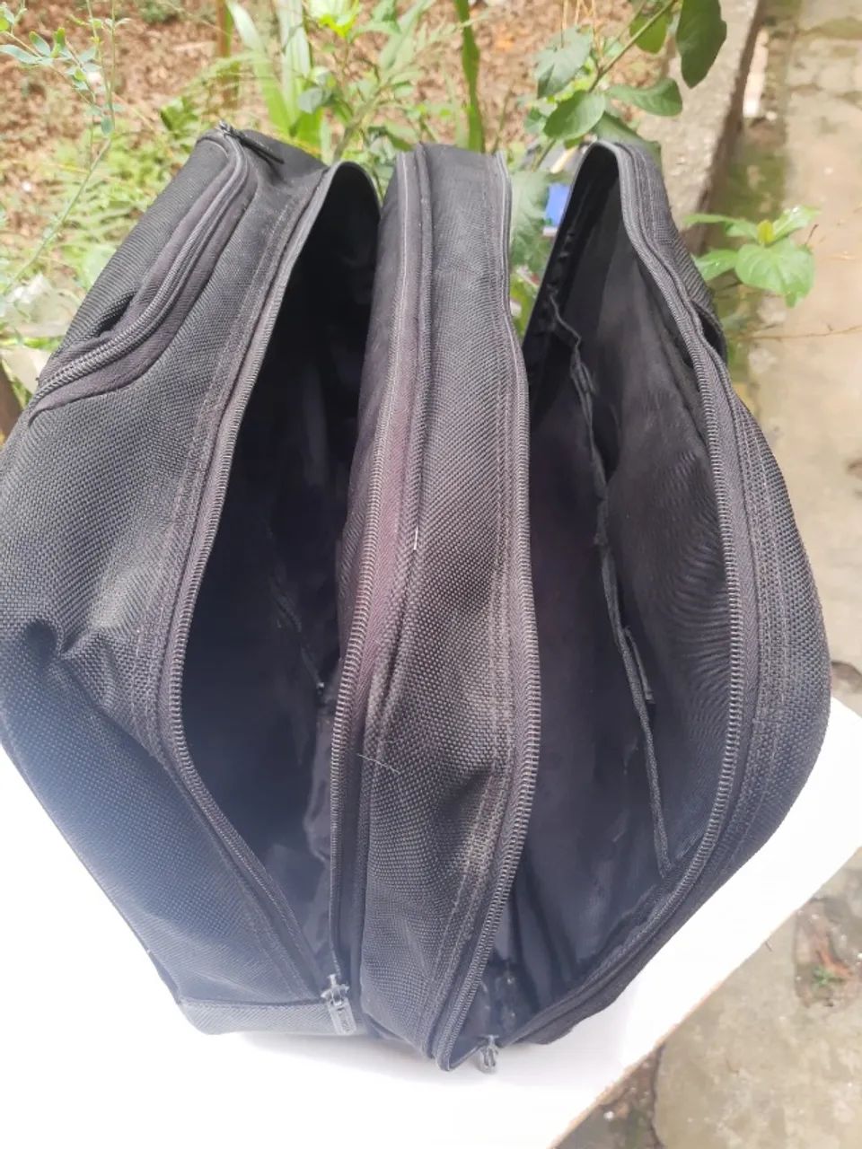 Bolsa executiva masculino preta com carrinho - Foto 3