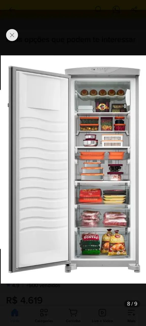 Freezer flex vertical Brastemp - Foto 3