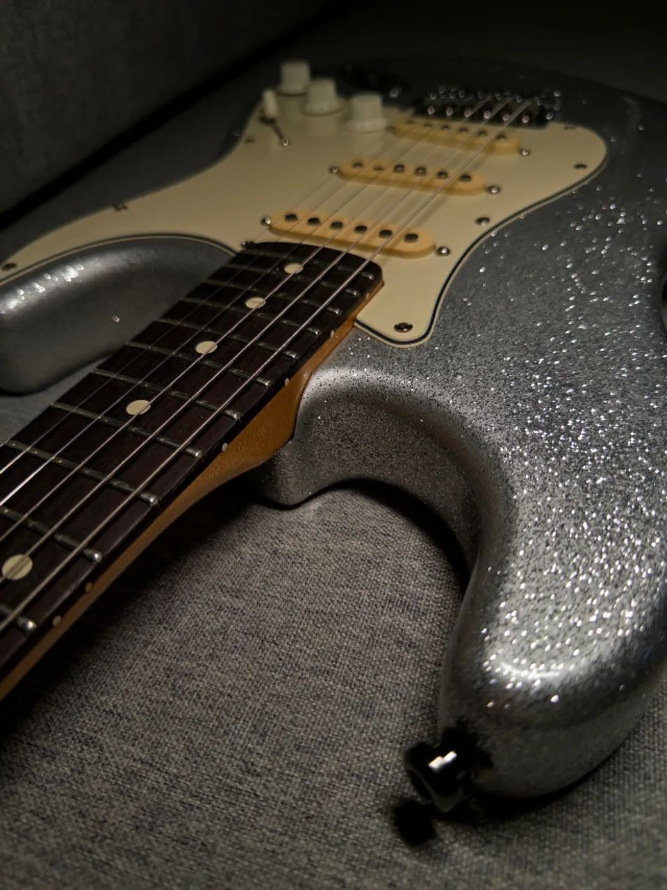 Fender American Traditional Silver Sparkle - Foto 3