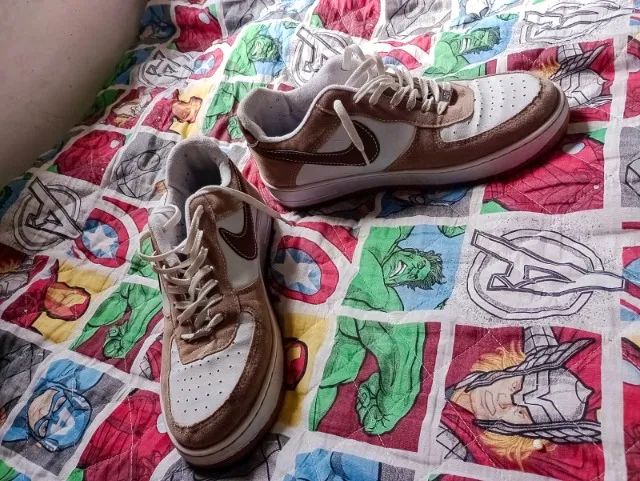Nike Air Force 1 Bege/Branco - Foto 2
