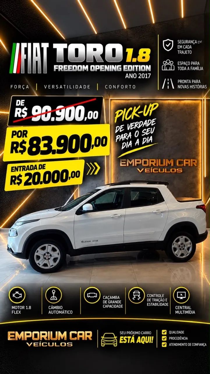 Fiat Toro Toro Opening Edition 1.8 16V Flex Aut. 2017