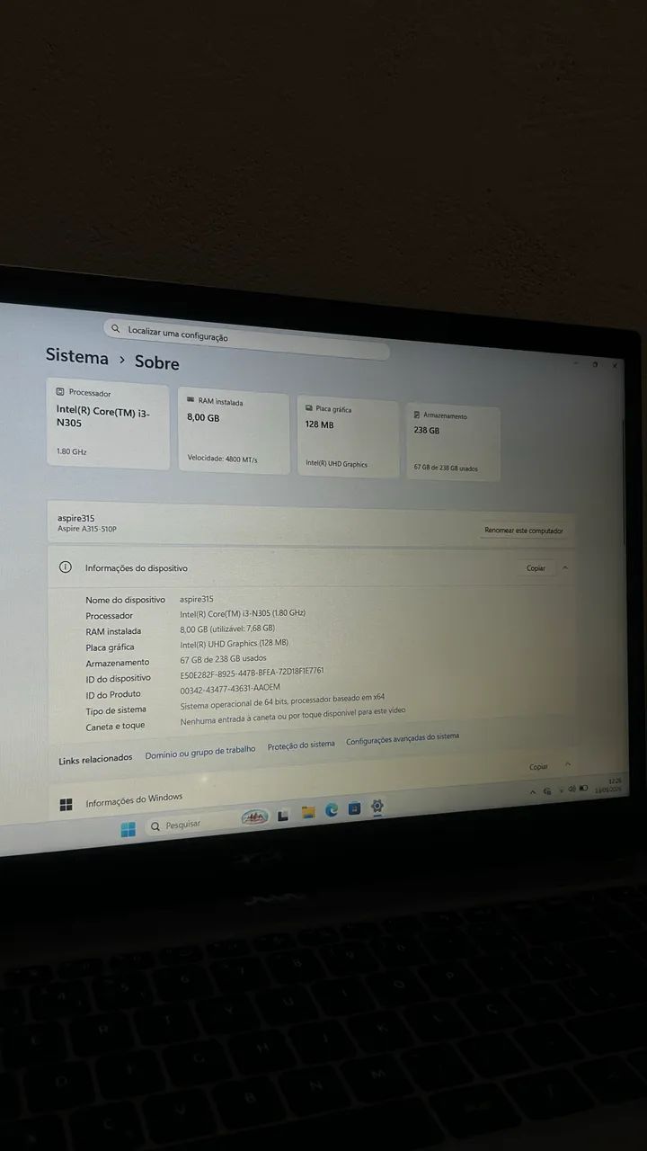 Vendo Notebook Acer i3 - Foto 2