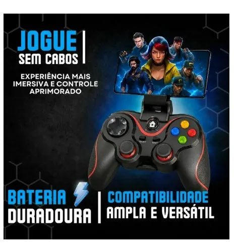 Controle Joystick Bluetooth Celular Android Ios Pc G7 - Foto 5