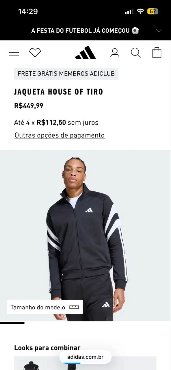 Jaqueta house of tiro Adidas - Foto 4