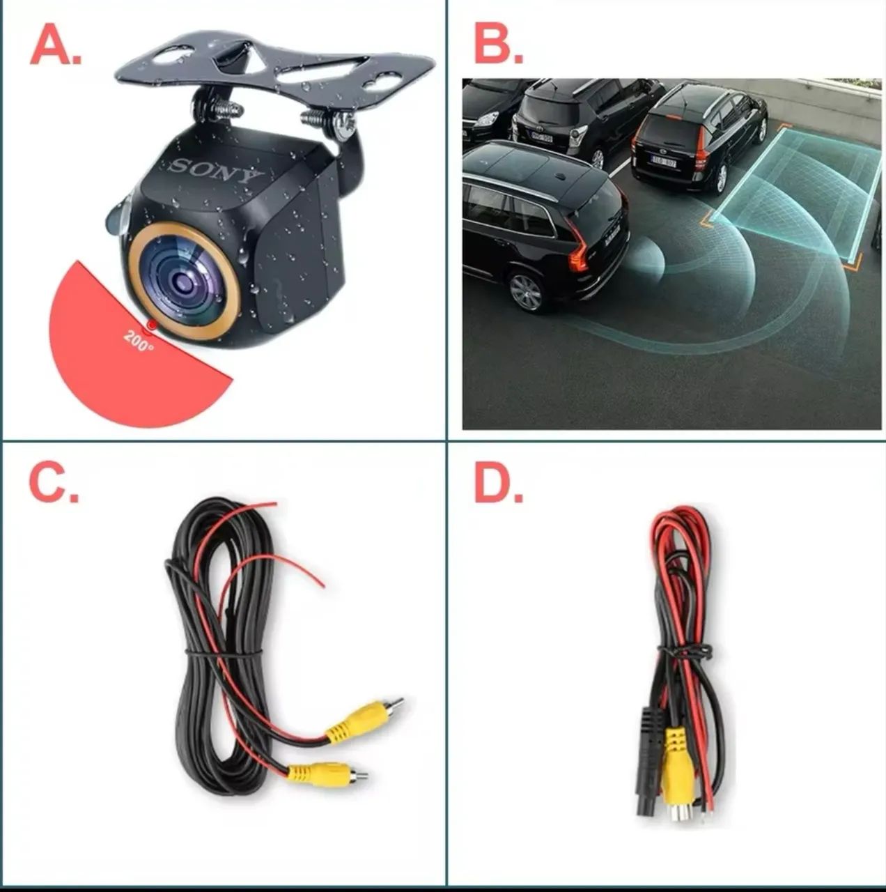 Câmeras de ré para carro Sony 1080p e 720p - Foto 2