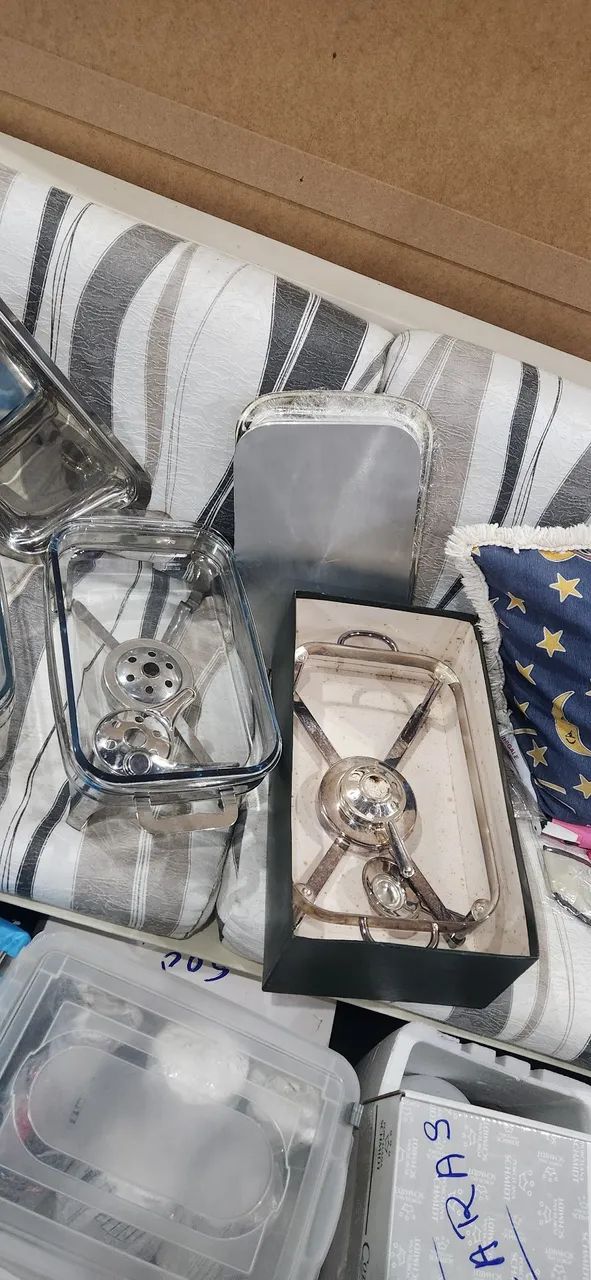 3 rechaut INOX com vidro e uma chapa - Foto 5