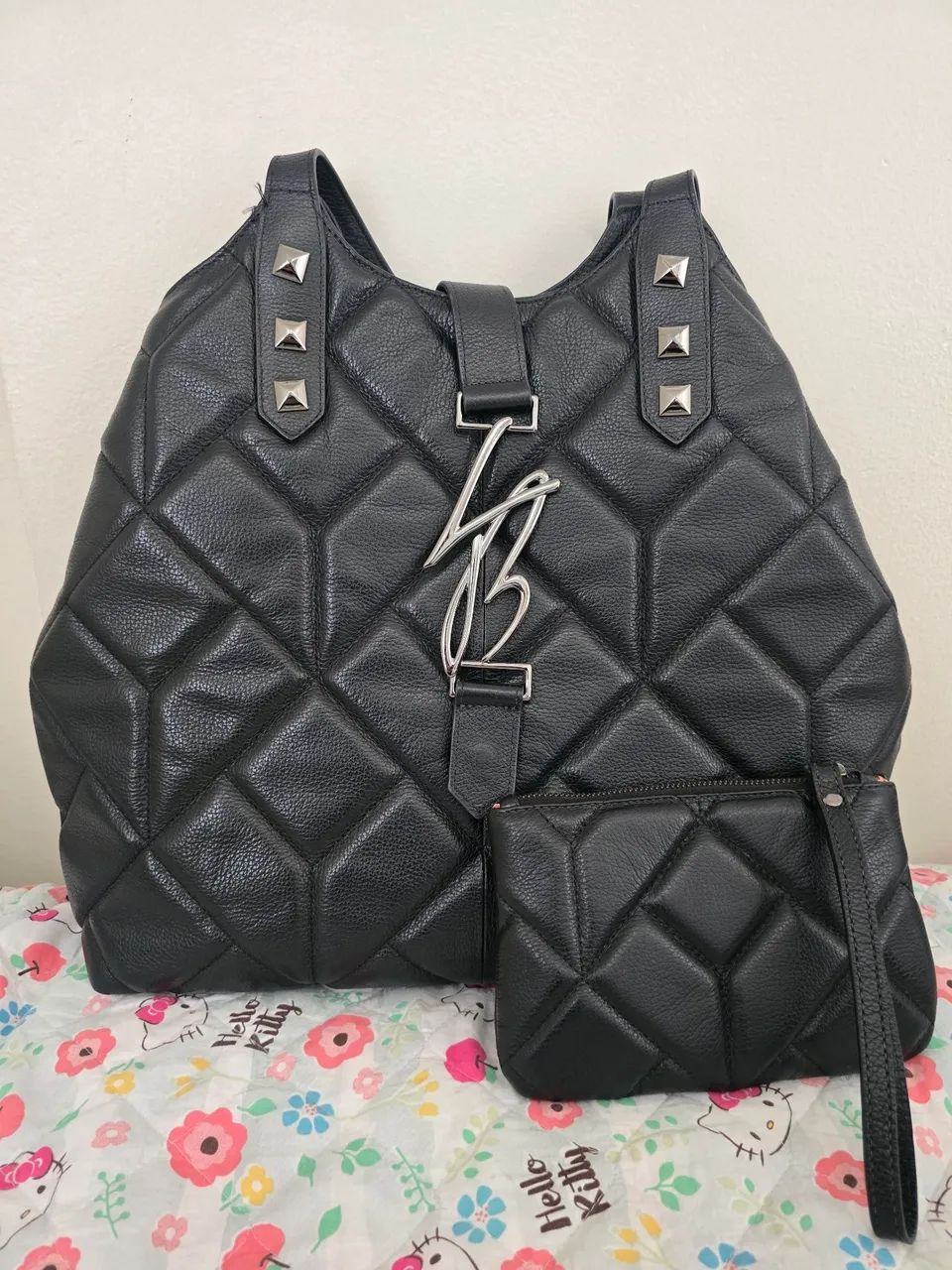 Bolsa grande de couro Luiza Barcelos