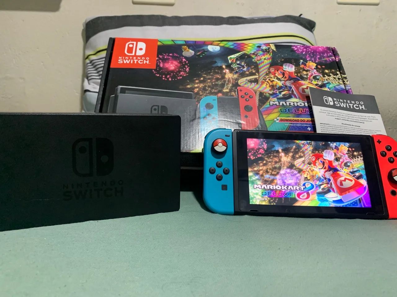 Nintendo Switch V2 Desbloqueado completo na caixa - Foto 2