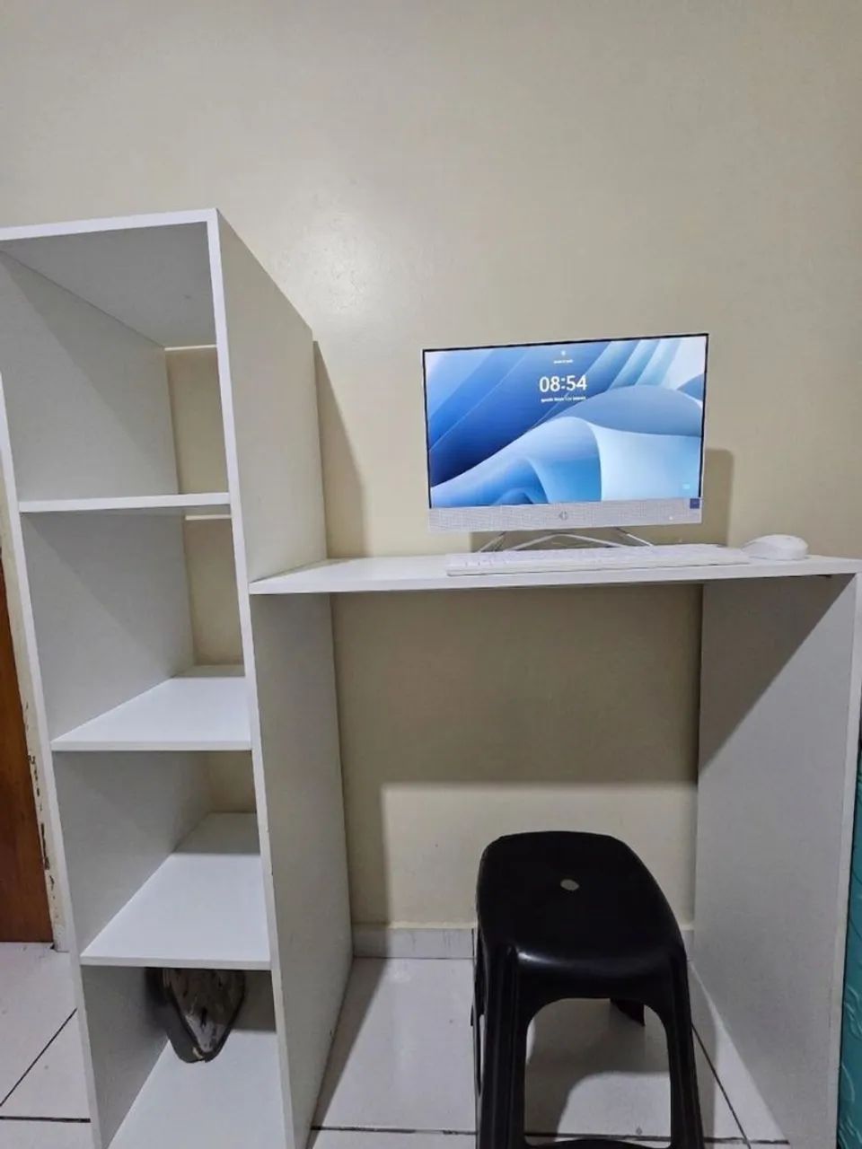 Escrivaninha MDF Branco