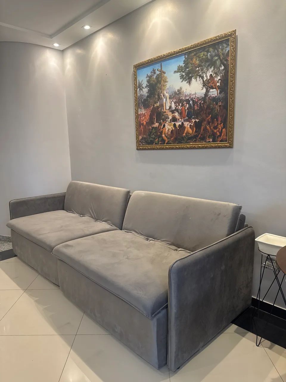 sofa reclinavel 2M no Suede 