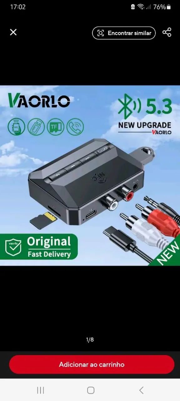 receptor de áudio Bluetooth  - Foto 2