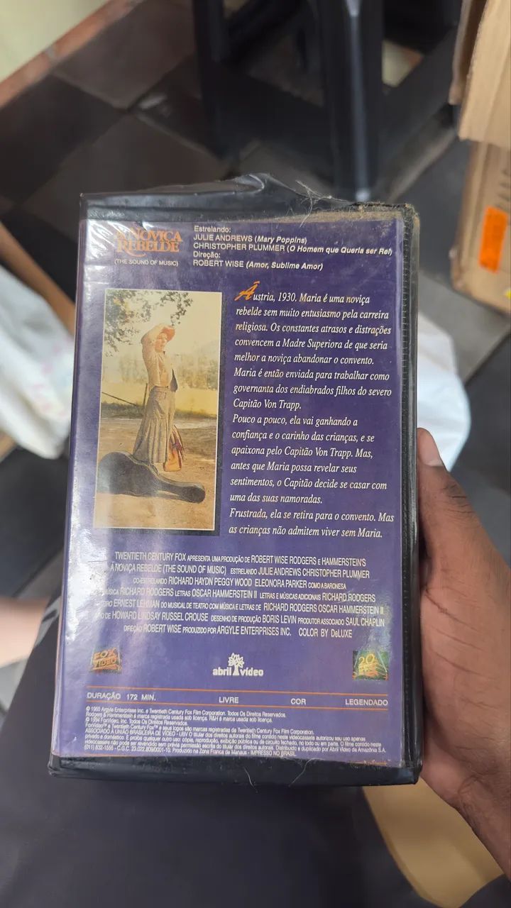 VHS DUPLO ORIGINAL A NOVIÇA REBELDE - Foto 2