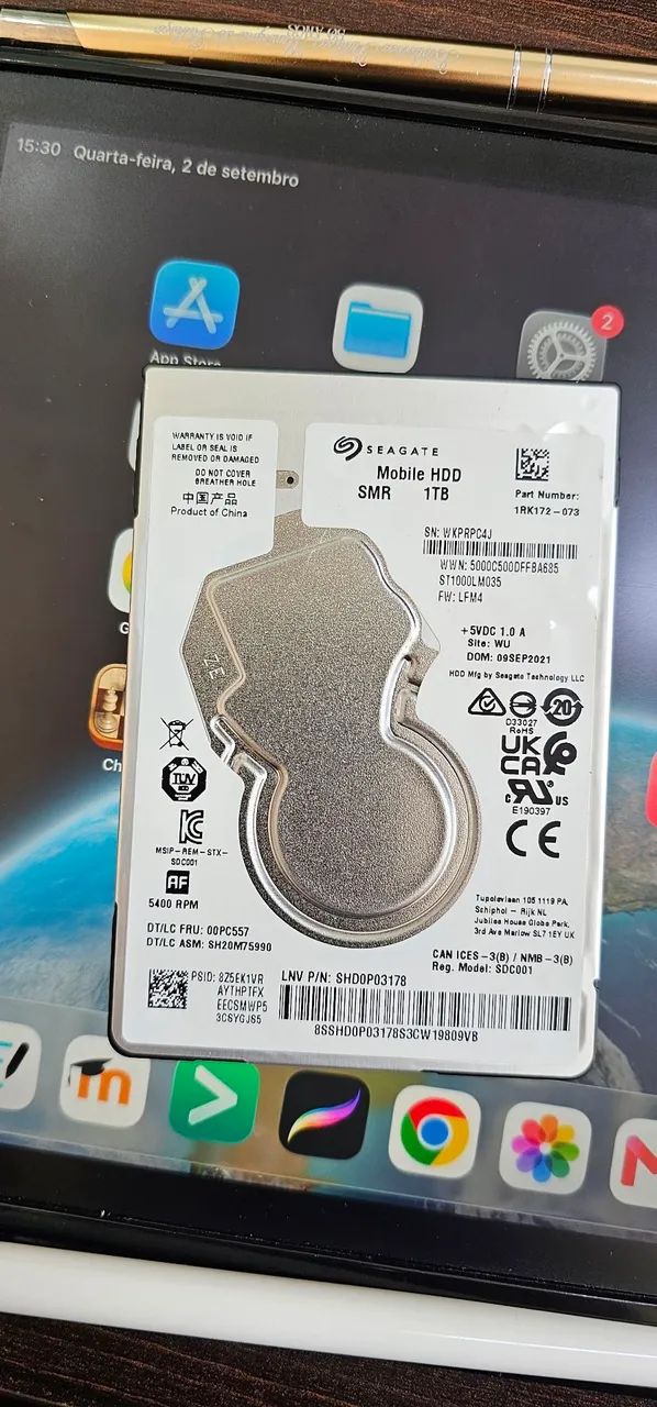 HD 1tb saudável. 